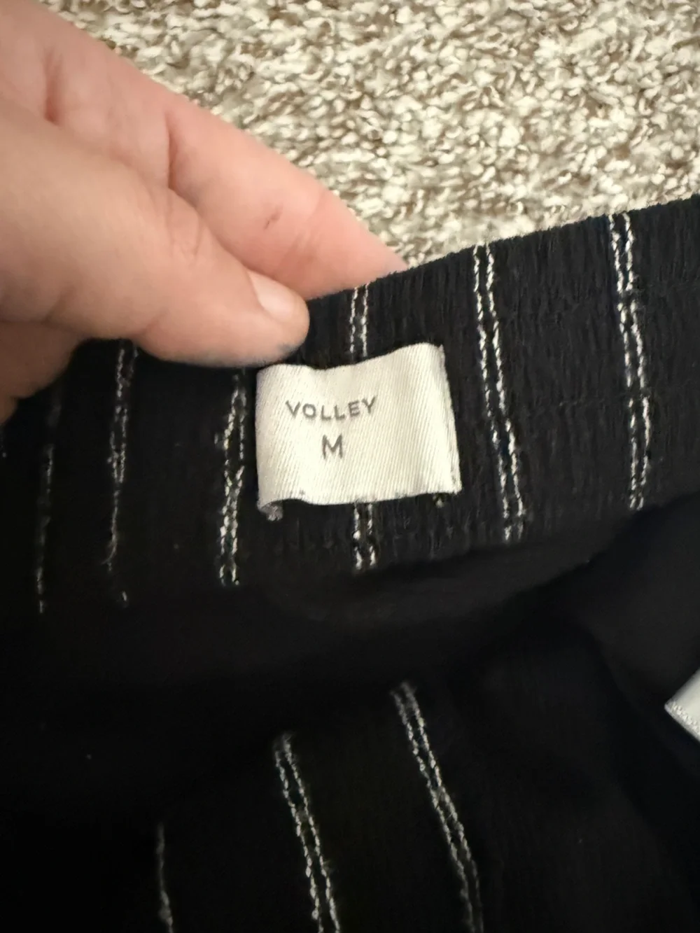 Pacsun Black Stripe Linen Shorts  Men's Black Pinstripe Casual Shorts M